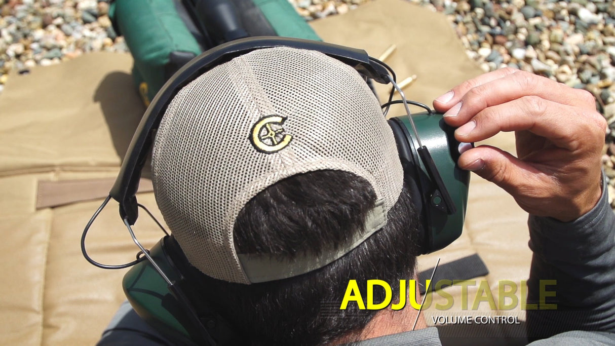 Caldwell 497700 E-Max Electronic Hearing Protection Earmuffs -Green