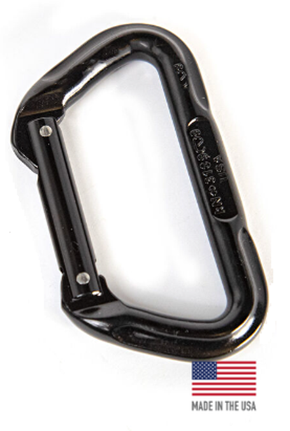 BLACKHAWK! 98NC01BK 7/16" Non-Locking Carabiner -Black Aluminum