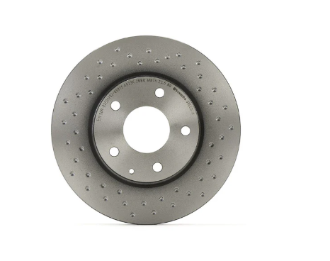 Brembo 09.C651.1X: XTRA Drilled Front Disc Brake Rotor (FITS: 2020 Mazda CX-3)