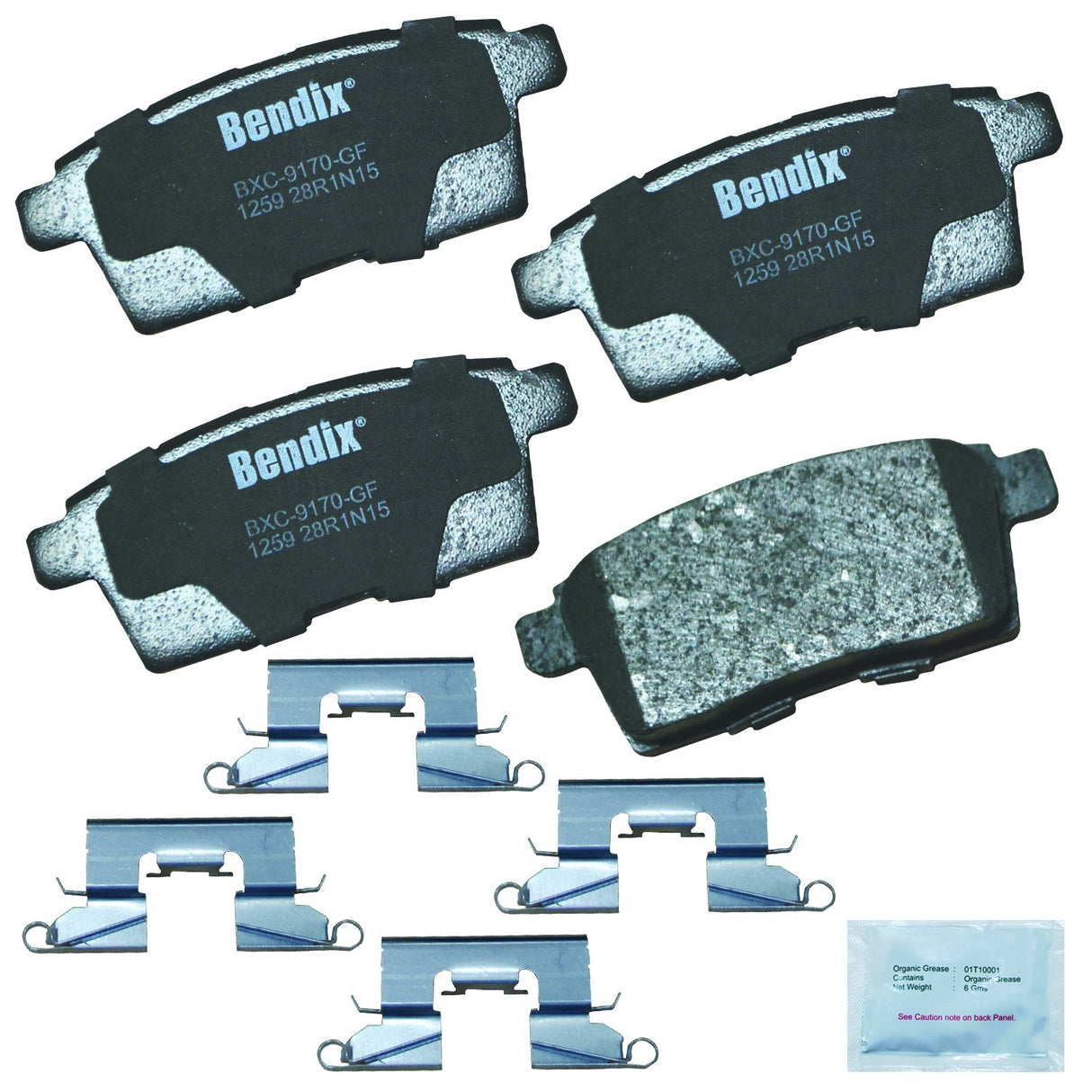 BENDIX Brakes CFC1259 Premium CQ Ceramic Copper-Free Disc Brakes (FITS: 07-10 Ford Edge/07-10 Lincoln MKX/07-12 Mazda CX-7/07-15 Mazda CX-9 -(VARIOUS MODELS)
