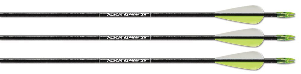 Carbon Express G0326 Thunder Express Arrow 26" 3Pk