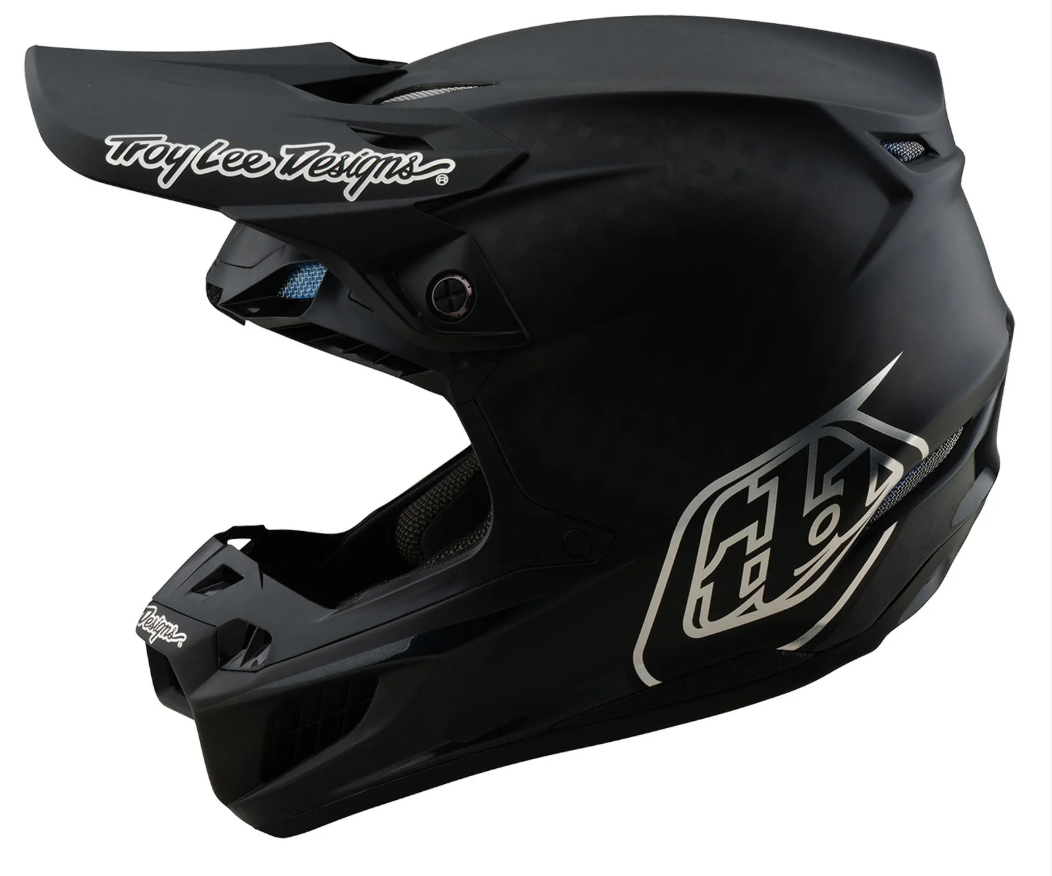 Troy Lee Designs 1714772006 SE5 Carbon Motorcycle Helmet, Mono Black -2XLarge
