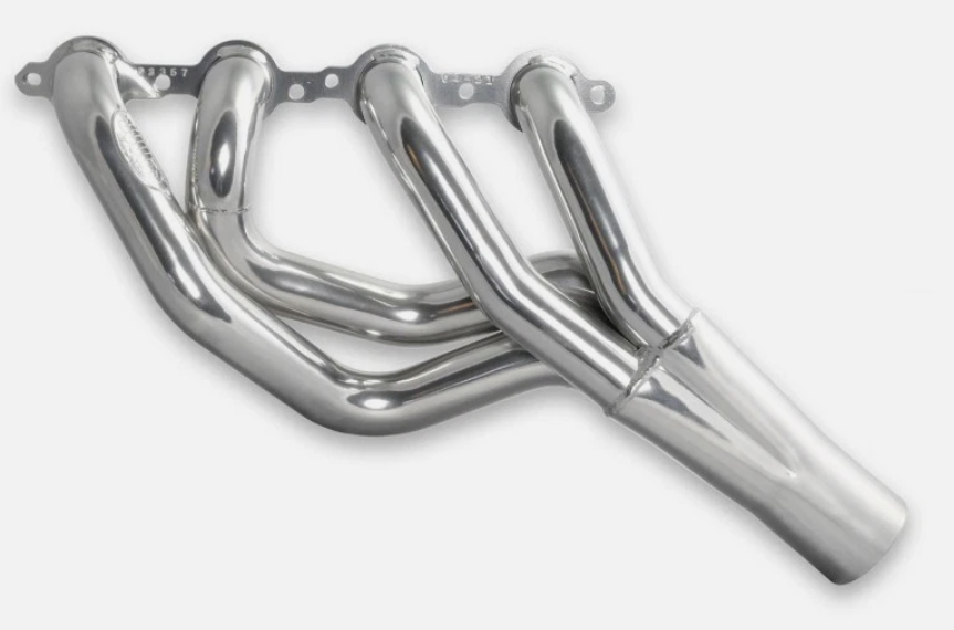 Doug's Header D3357: Mid-Length, Steel High Temperature Round Headers, Small Block LS -Black (2 per pack)