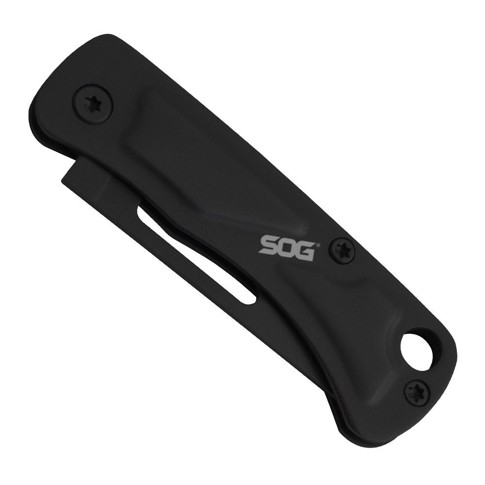 SOG CE1002-CP Centi I Folding Knife Keychain Size, 1.4" Blade -Black