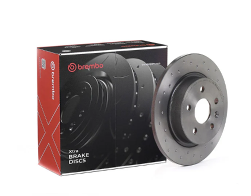 Brembo 08.B357.1X: XTRA Drilled Rear Disc Brake Rotor (FITS: 2015 Chevrolet Cruze & 2017 Buick Enclave)