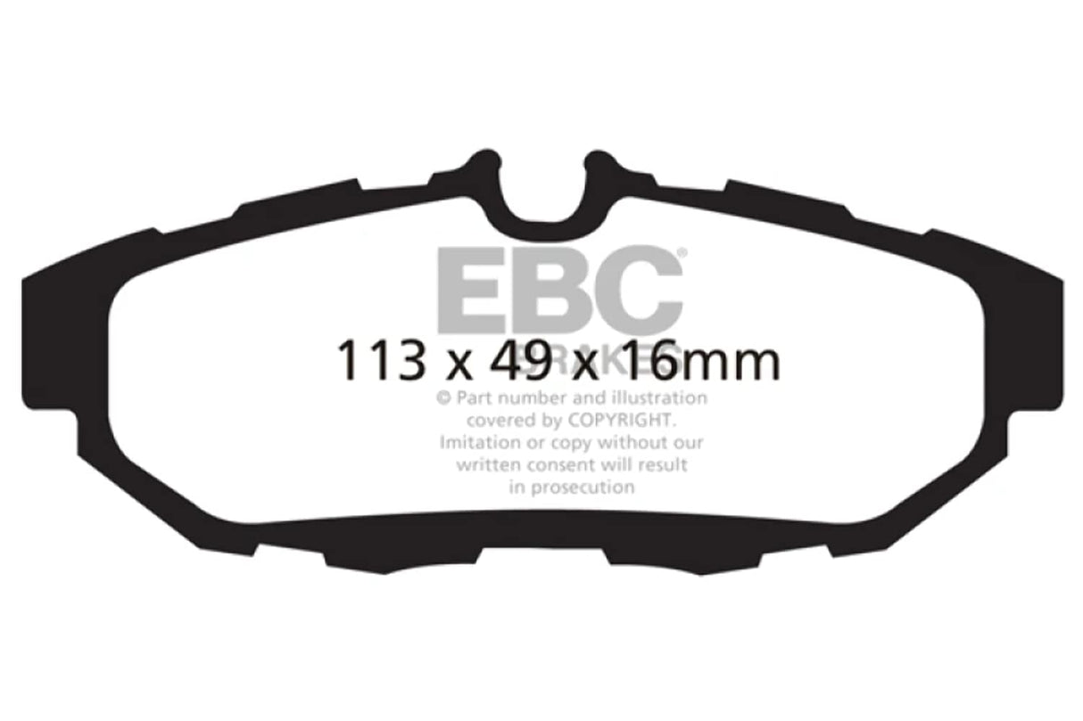 EBC DP31870C Redstuff 3000 Series Sport Ceramic Brake Pad 2-Wheel Set (FITS: 10-14 Ford Mustang MODELS)