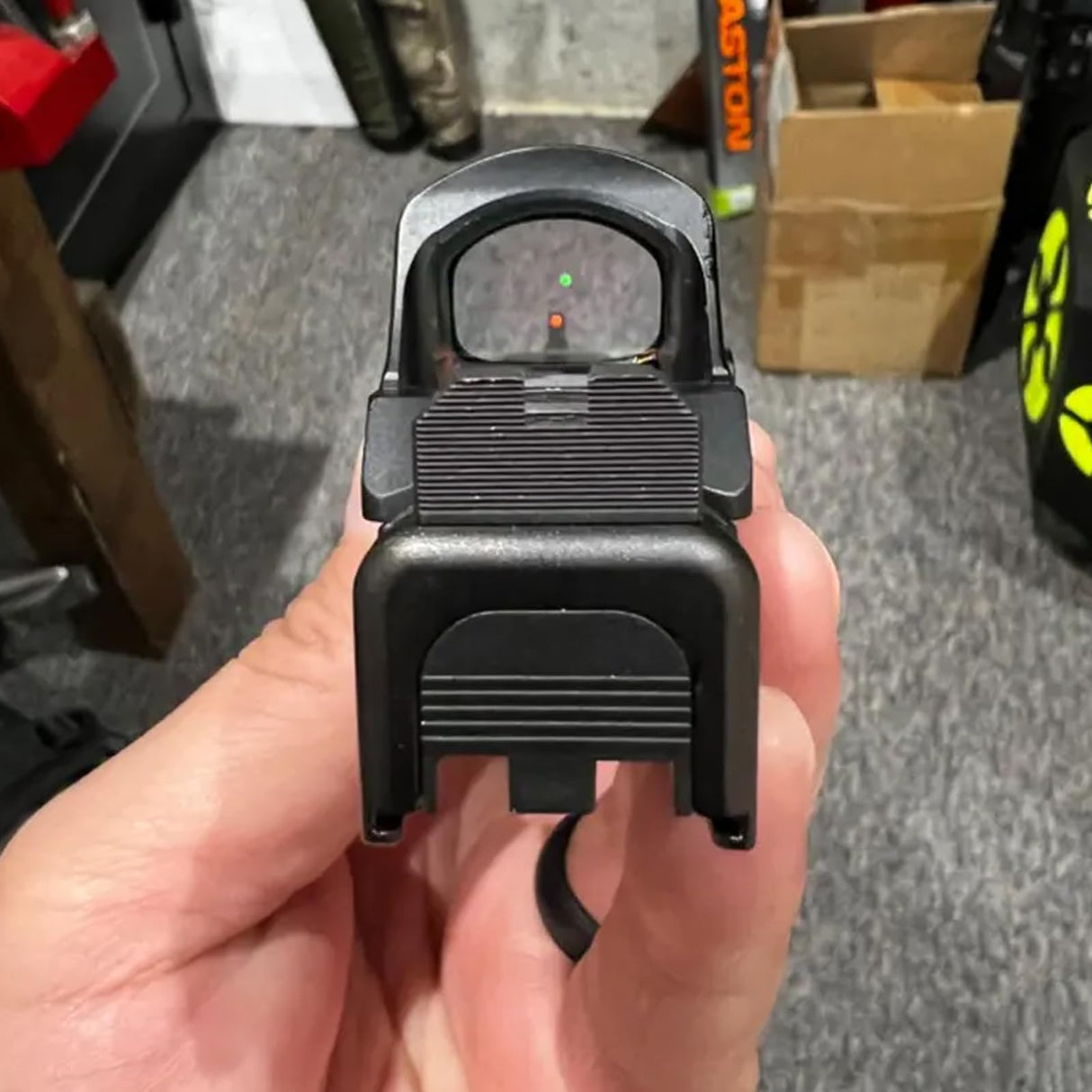 Night Fision GLK-001-330-353-RFZX Optic Height Fiber Optic Sight Set for Glock 17/19/45/48 w/ RMR/507c/SRO/ACRO - Red Front