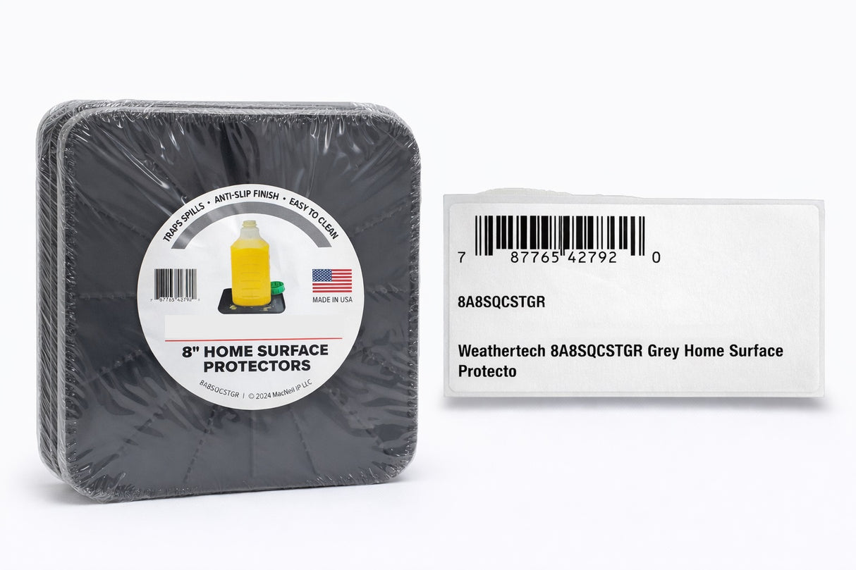 Weathertech 8A8SQCSTGR: Home Surface Protectors 8" Square, Grey