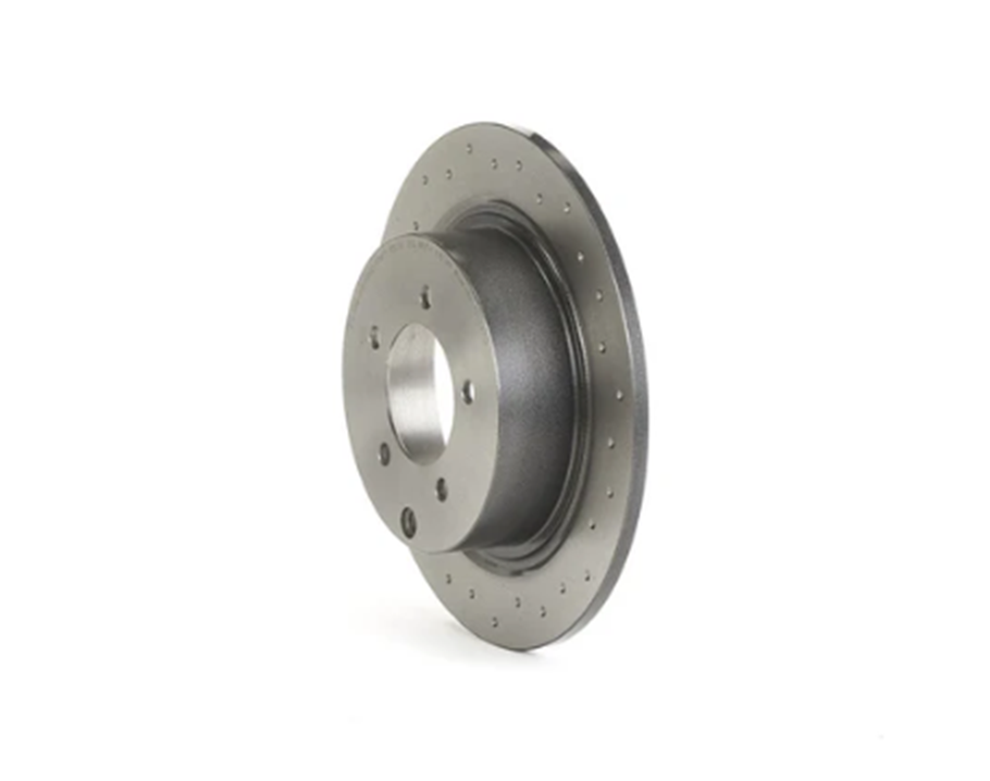 Brembo 08.C247.1X: XTRA Drilled Rear Disc Brake Rotor (FITS: 17 Mitsubishi Lancer & 12 Chrysler 200 & 11 Dodge Avenger & 2017 Jeep Compass)