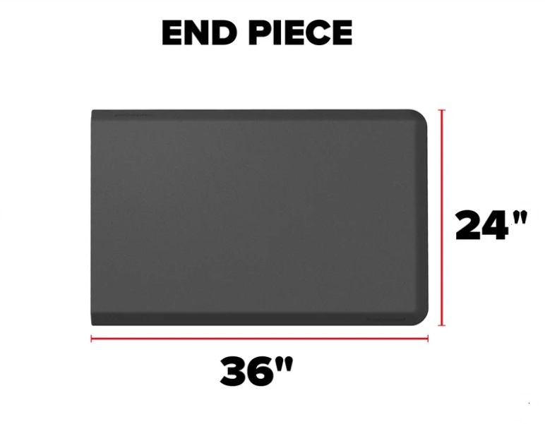 WeatherTech 8ACONA2BWG: 36" x 24" Comfort Mat Connect -End Mats, Grey -Woven Texture