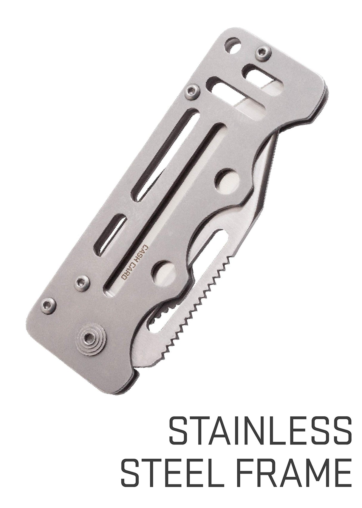 SOG EZ1-CP 2.75" Cash Card Money Clip Pocket Knife w/Clip for Pocket, Money or Card Holder