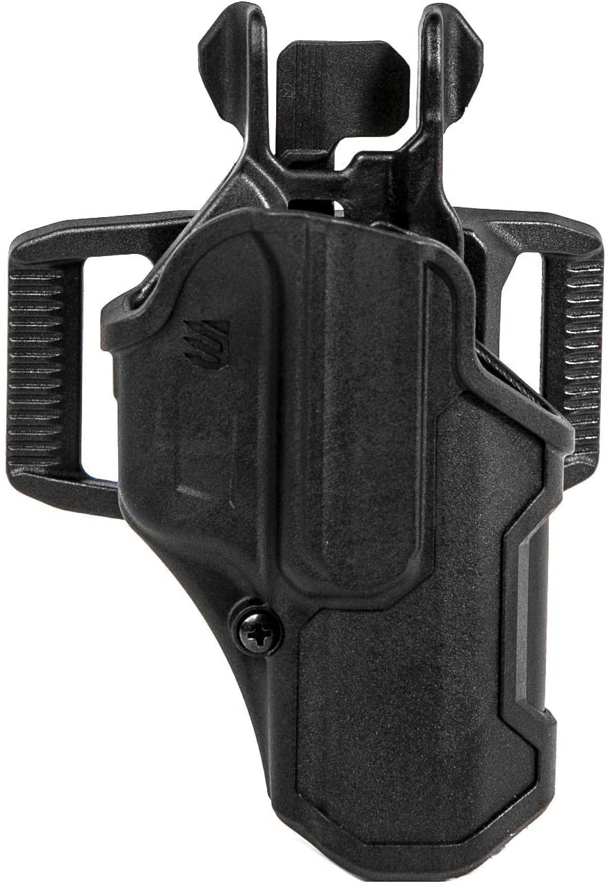 BLACKHAWK! 411200BKR T-Series L2C Overt Leg Strap Gun Holster Kit (Ambidextrous) -Black