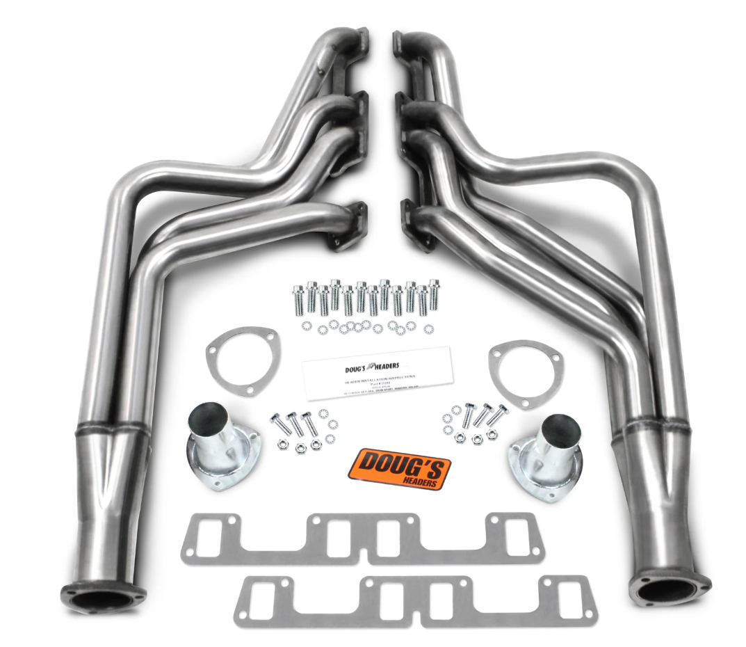 Doug's Headers D202-SS: 1-7/8" 304 Stainless Steel Long Tube Header, 3" Collector (FITS: 68-72 Buick 400-455 Buick V8)