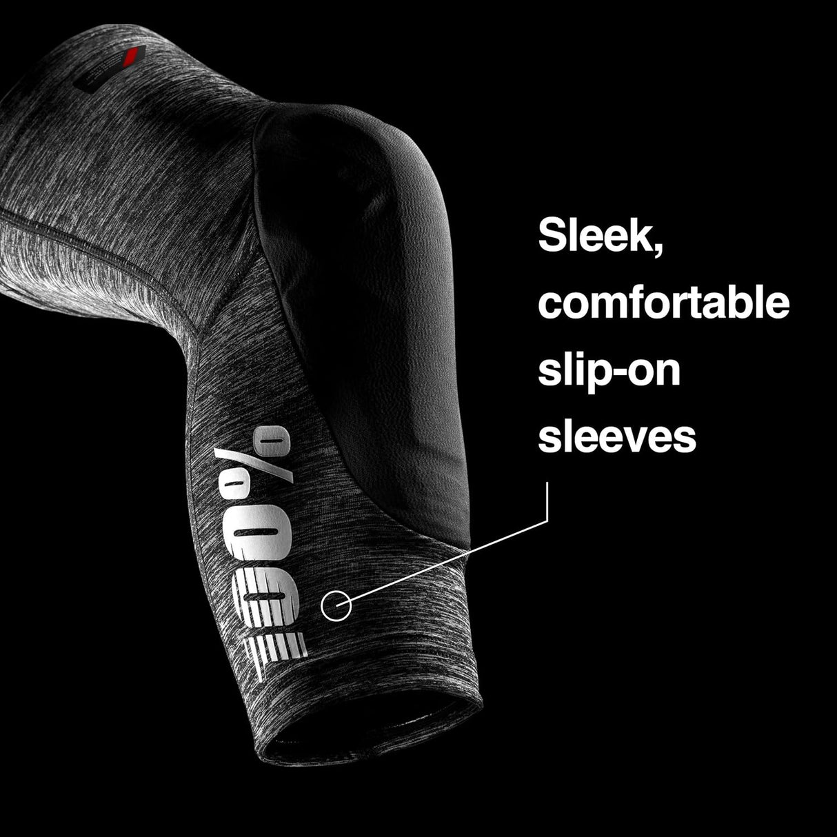 100% - Teratec Knee Guard / Knee Pads - Heather Grey/Black