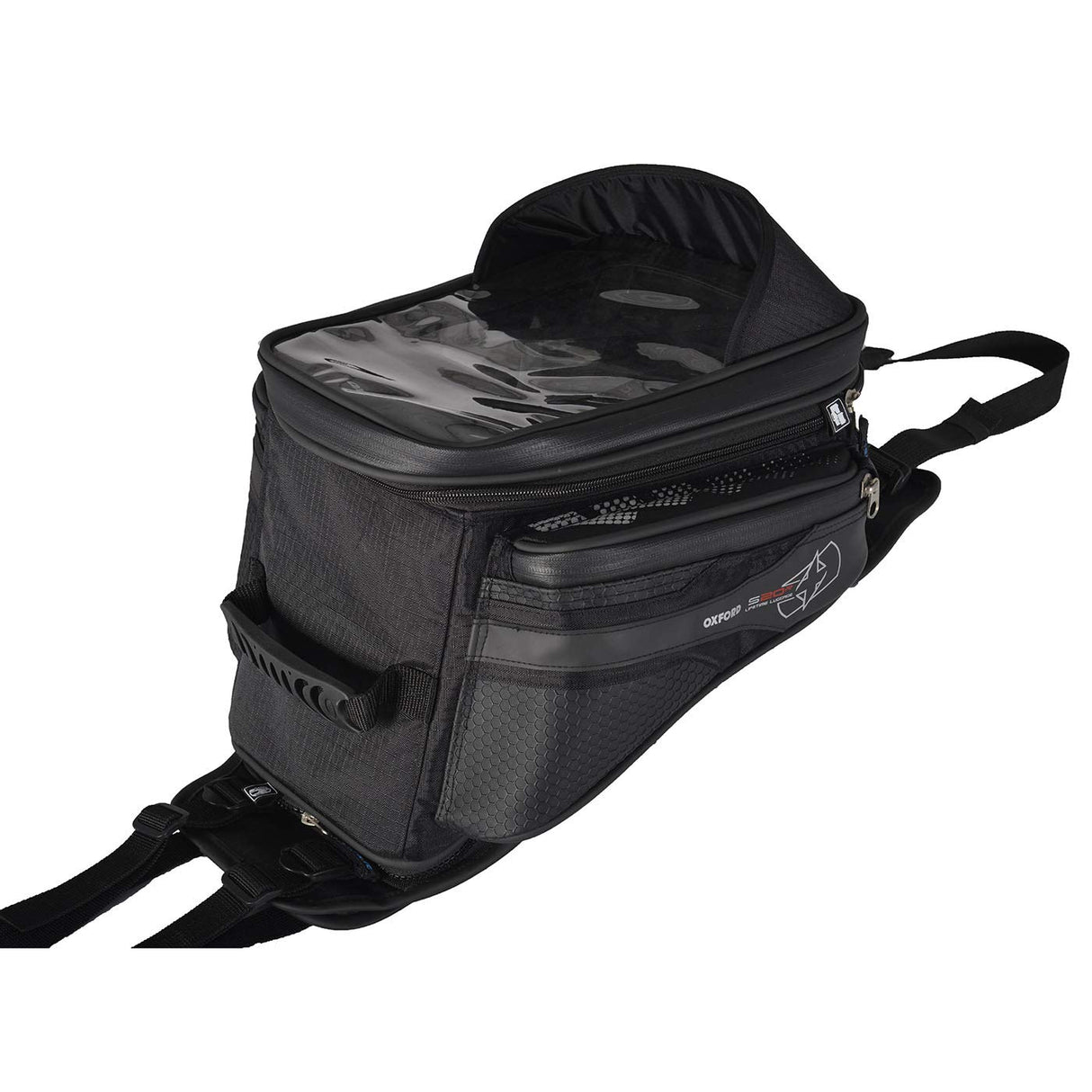 Oxford - S20R Adventure Strap On Tank Bag - Black (OL231), 5.2 gallon (20L)