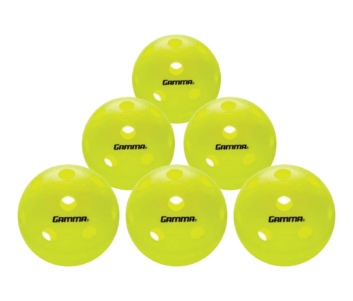 Gamma CGIP610 Photon Indoor Pickleball 6Pk
