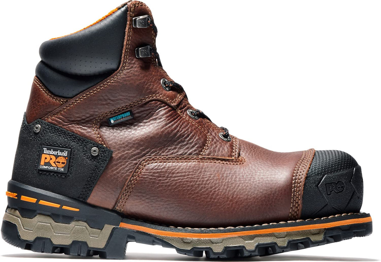 Timberland 92641085W: 6" Men's Boondock Composite Toe Waterproof Work Boot -SIZE: 8.5W, Brown