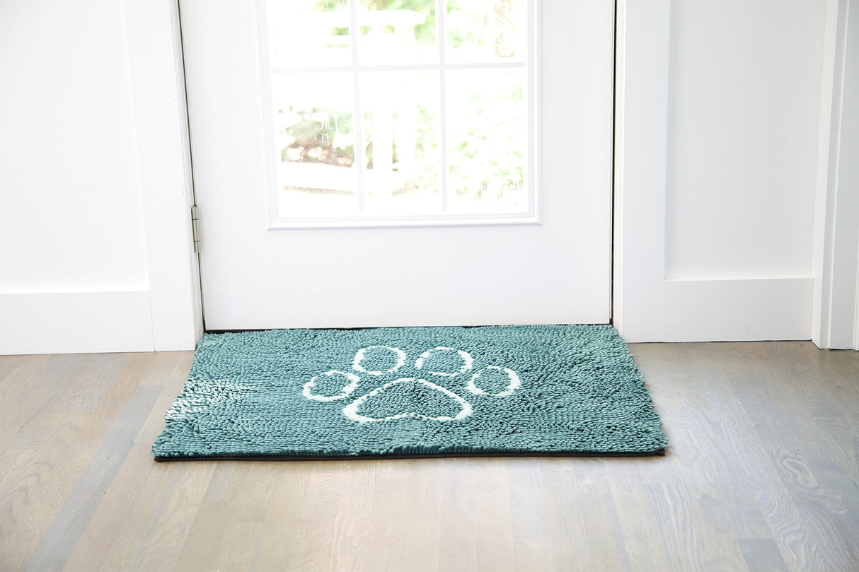 Dog Gone Smart Dirty Dog Microfiber Paw Doormat - Super Absorbent Dog Mat Keeps Paws & Floors Clean - Machine Washable Pet Door Rugs with Non-Slip Backing