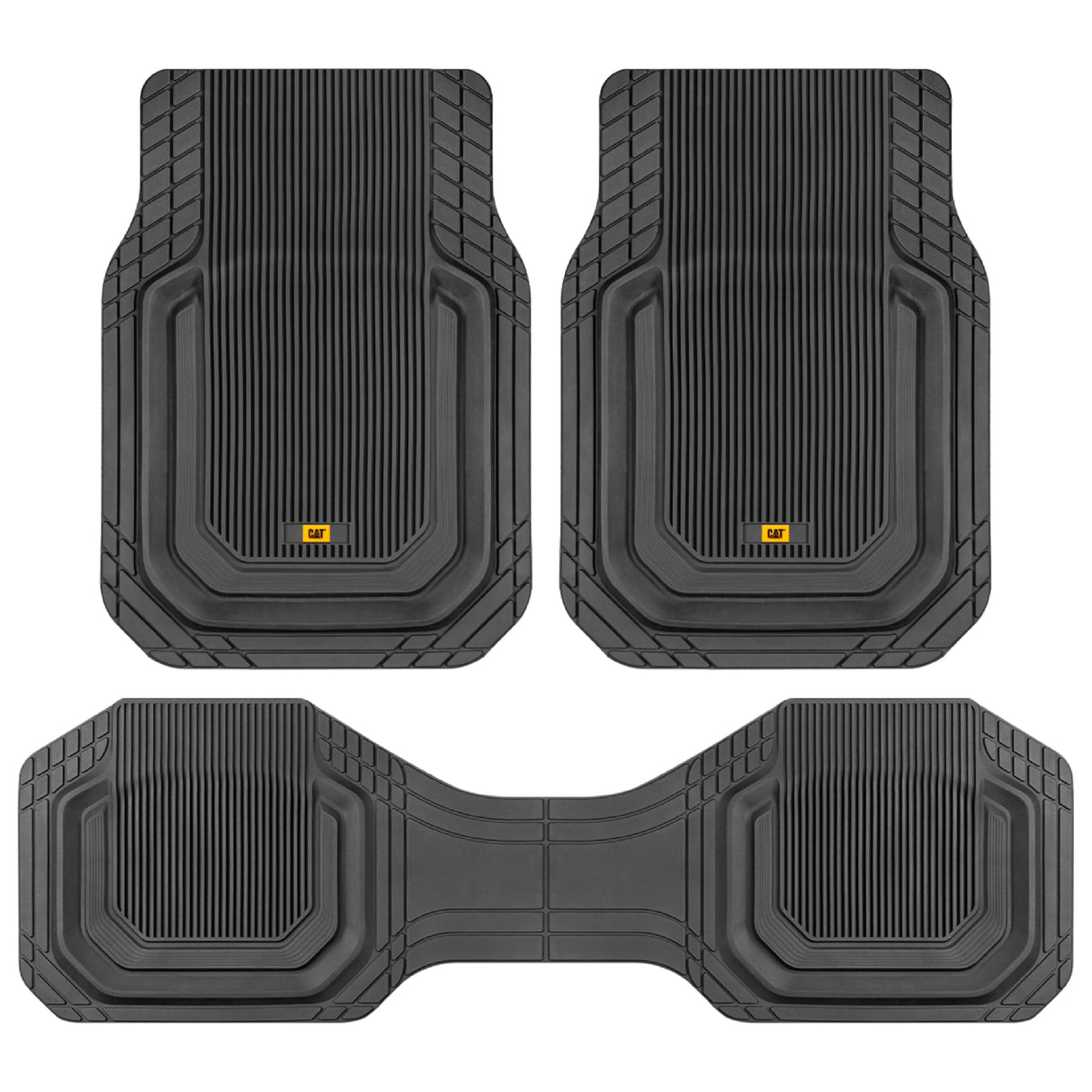 BDK Auto CAMT-9213-BK CAT Rubber Floor Mat