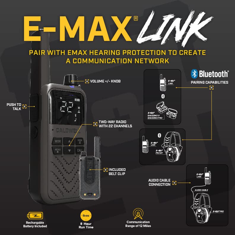 Caldwell 1142645 E-Max Pro Link Bluetooth Communication Link