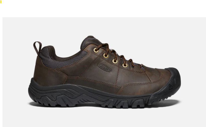 KEEN Footwear 102328811 Men's Targhee III Oxford Wide Shoes -SIZE: 11 W, Dark Earth/Mulch