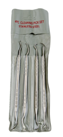 Tipton 324770 Stainless Steel Picks - Set of 4