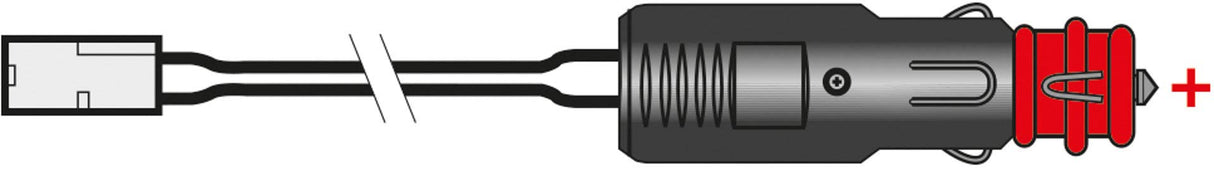 Oxford - Battery Ring Leads to USA/SAE 0.5m Permanent Pigtails