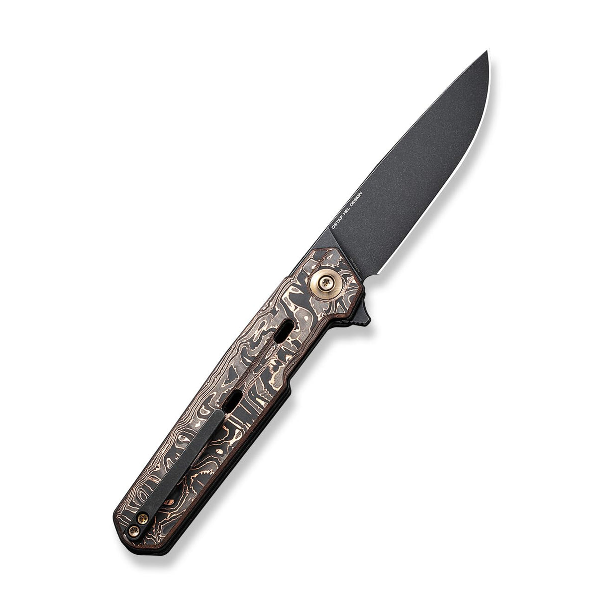 Ostap Hel WE22026-5 Copper Foil Carbon Fiber Handle