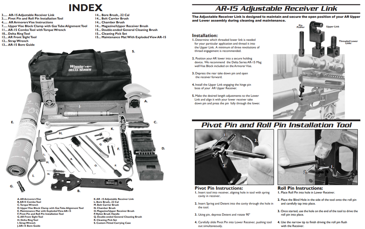 Wheeler 156555 Delta Series Armorer's Professional Kit