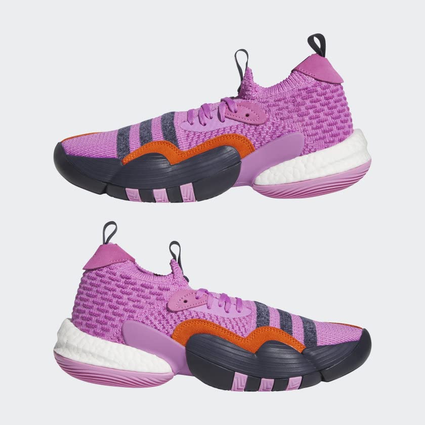 Adidas H064837.5 Trae Young 2 Unisex Tennis Shoes -SIZE: 7.5, Pulse Lilac/Shadow Navy/Impact Orange