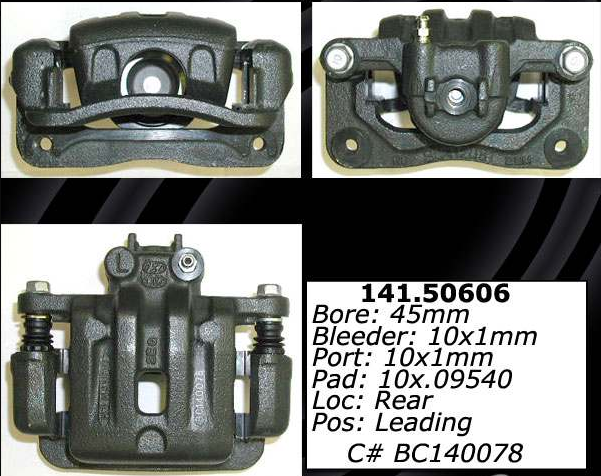 Autoplicity Centric 141-50605 Semi-Loaded Disc Brake Caliper, Right Right