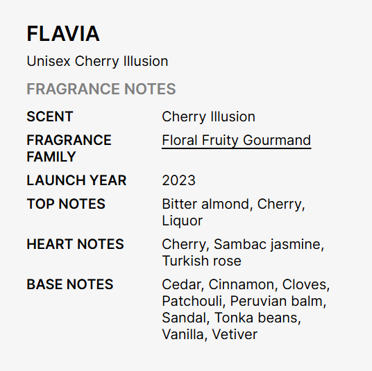 Flavia 127162: 3.4 fl oz Unisex Cherry Illusion EDP Spray Fragrances