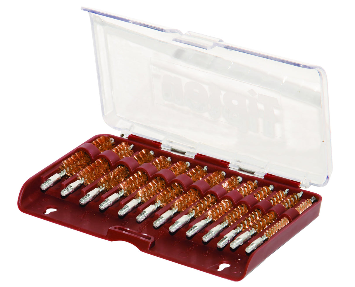 Tipton 168577 13-pcs Bronze Bristle Rifle Bore Brush Set