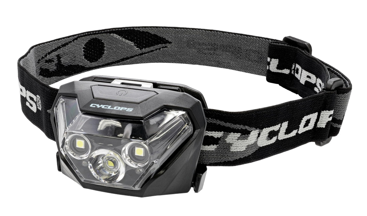 Cyclops CYC-HL500: 5W Cree LED 500 Lumen Headlamp w/Red LED & Black Strap
