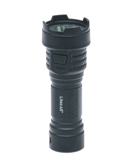 LitezAll 27601 Rechargeable 120 Lumen Flashlight -Black