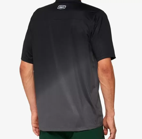 100% 40011-00003: Celium Jersey - Black/Charcoal, XLarge