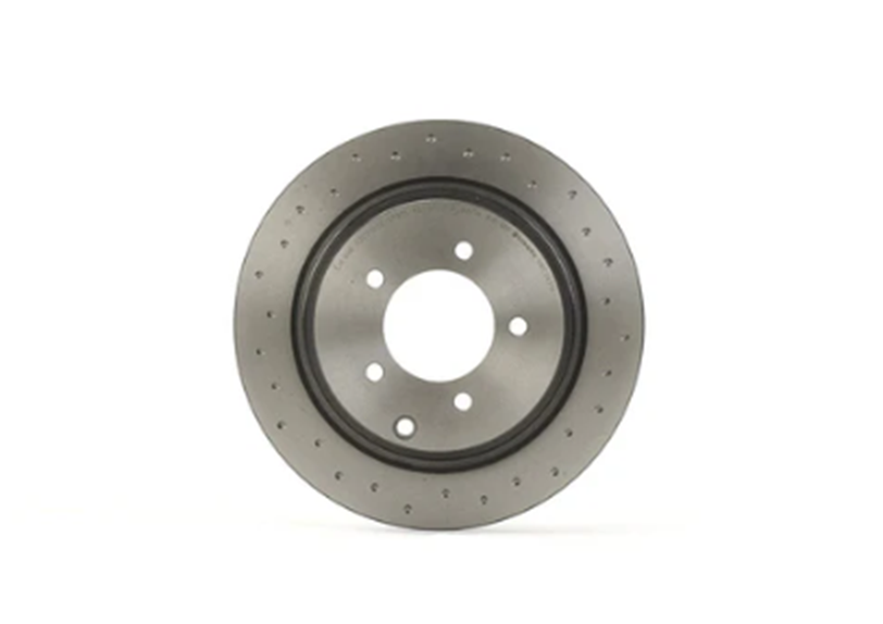 Brembo 08.C247.1X: XTRA Drilled Rear Disc Brake Rotor (FITS: 17 Mitsubishi Lancer & 12 Chrysler 200 & 11 Dodge Avenger & 2017 Jeep Compass)