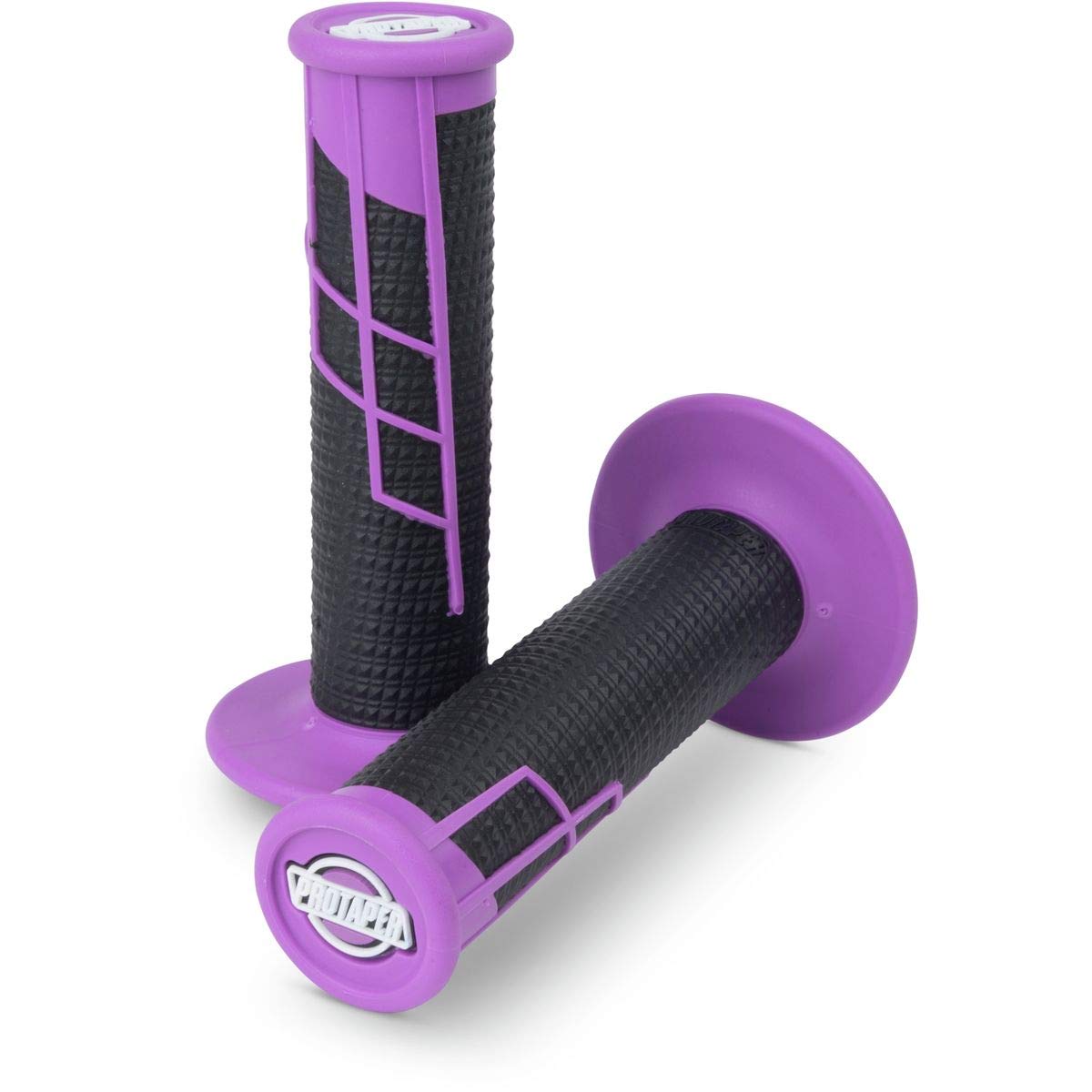 ProTaper - Clamp-On 1/2 Waffle Grips - Neon Purple/Black (21659)