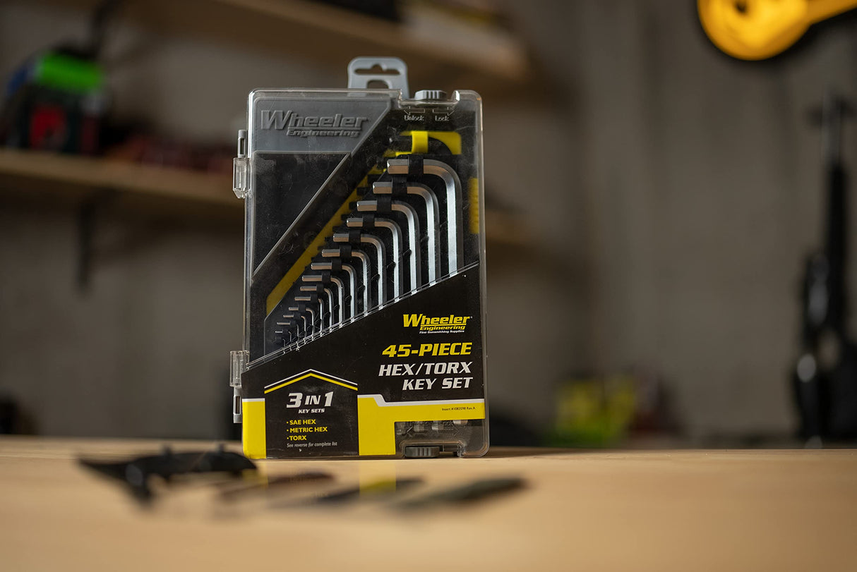 SAE/Metric/Hex/Torx Key Set, 45 pc New for 2018