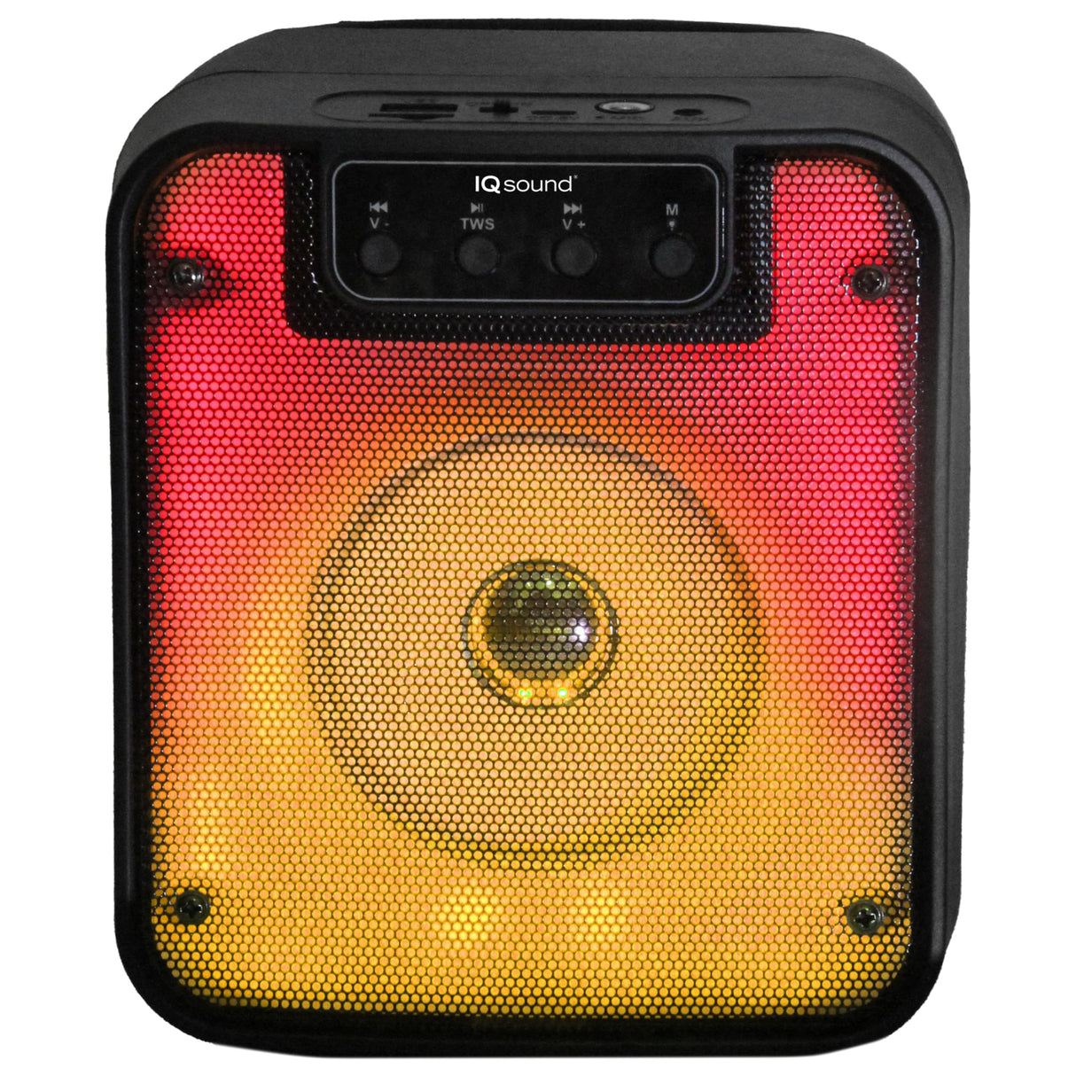 Supersonic - 4" Portable Bluetooth Speaker WITH FIRE LIGHT (IQ-7004DJBT)