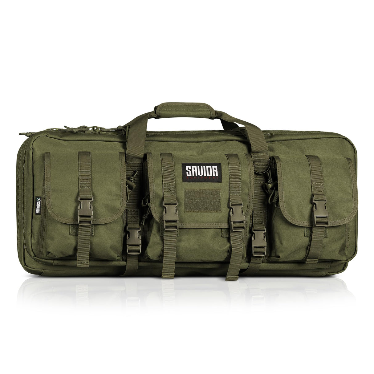 Savior Equipment RB-3612DG-V1-OG American Classic Double Rifle Bag - Suitable for Rifle Shotgun, w/ Backpack Strap,OD Green,36" Long