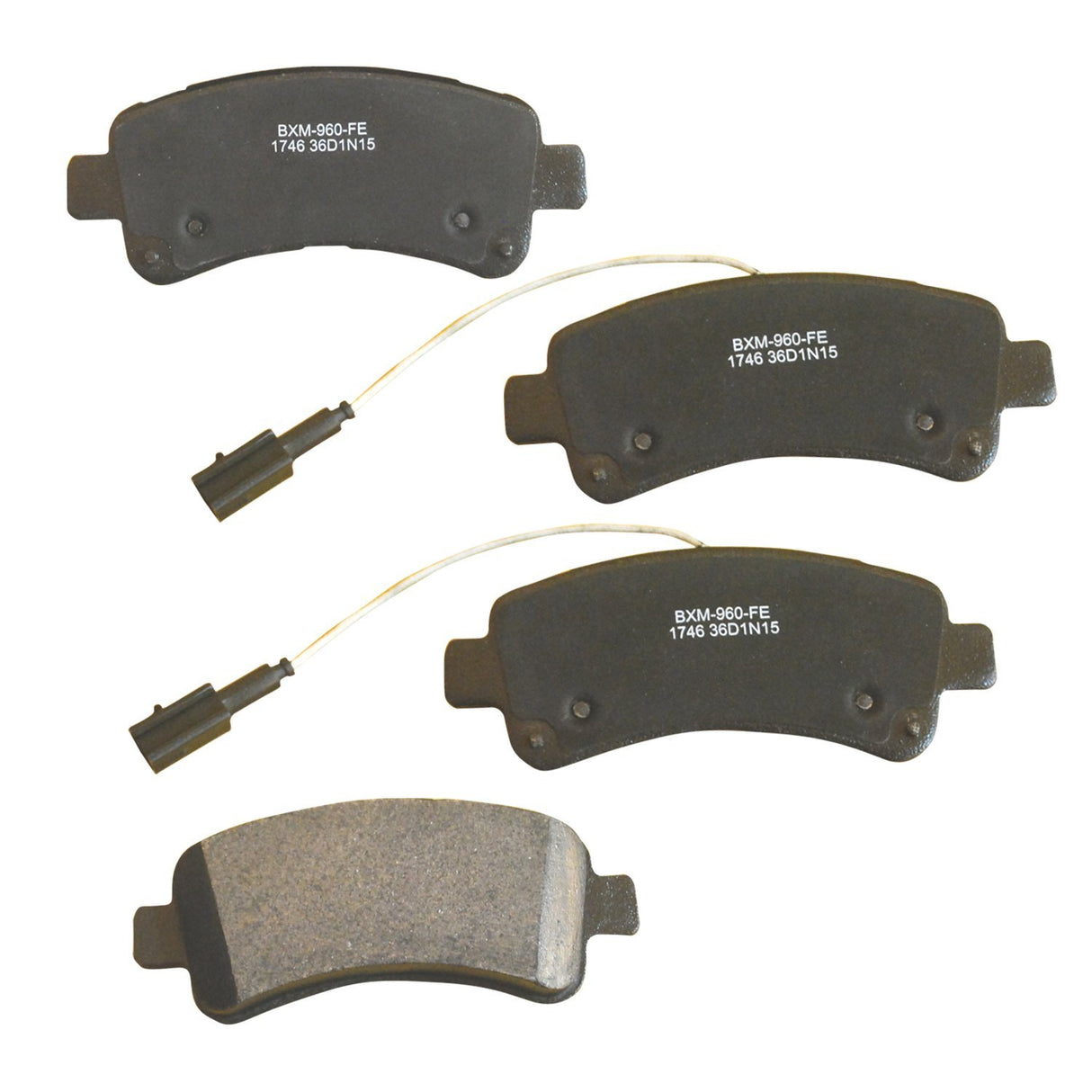 Bendix SBM1746: STOP BY BENDIX Rear Disc Brake Pad Set (FITS: 14-21 Dodge Ram ProMaster 1500/2500/3500)