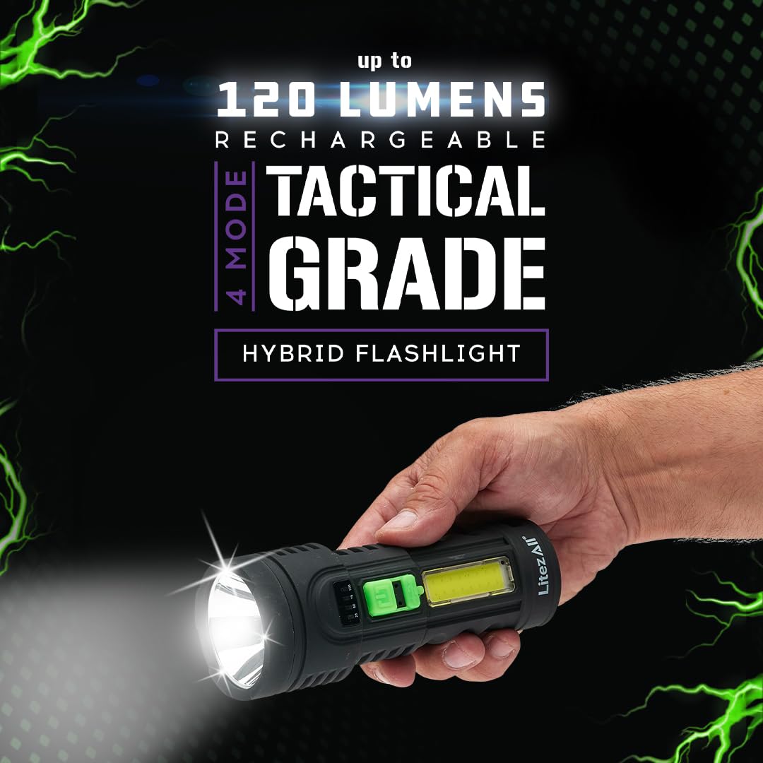 LitezAll 25324 Rechargeable Ultac OG Soft Touch Flashlight