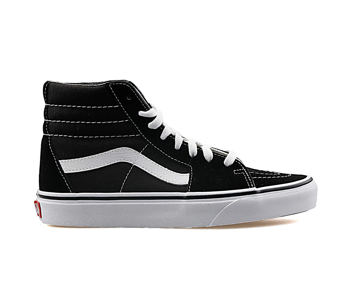 Vans VN000D5IB8C112000M: Men's Sk8-Hi Canvas Sneakers -SIZE: 12 M Men's / 13.5 M Women's, Black/White
