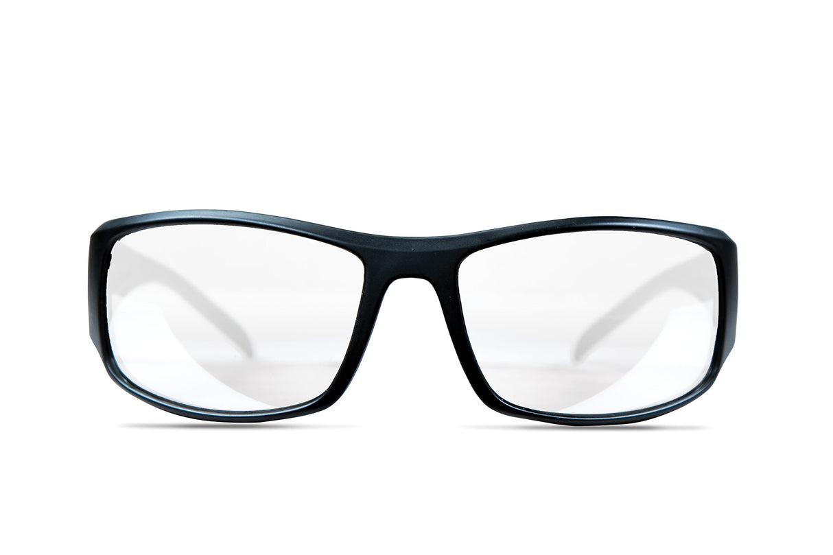 Smith & Wesson 110168 Thunderbolt Full Frame Shooting Glasses -Matte Black/Clear Mirrored Lens