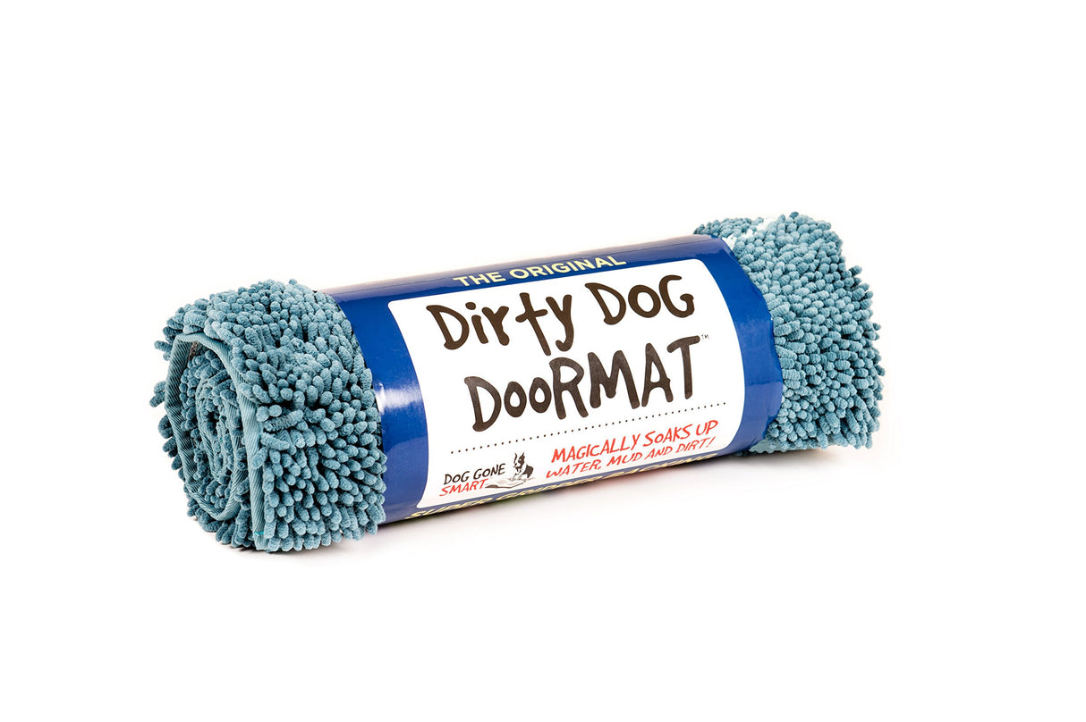 Dog Gone Smart Dirty Dog Microfiber Paw Doormat - Super Absorbent Dog Mat Keeps Paws & Floors Clean - Machine Washable Pet Door Rugs with Non-Slip Backing