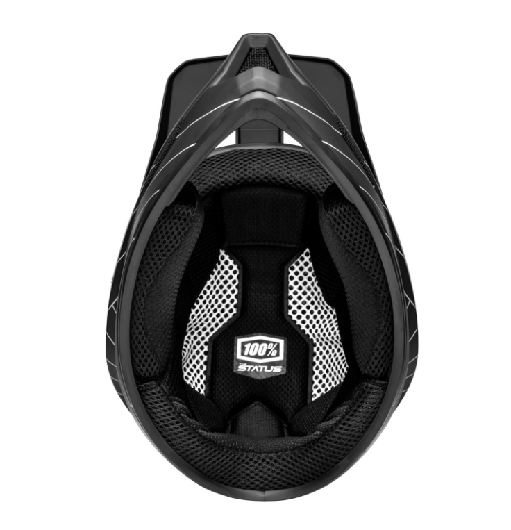 100% 80011-001-13: Status Bike Helmet -XLarge, Black