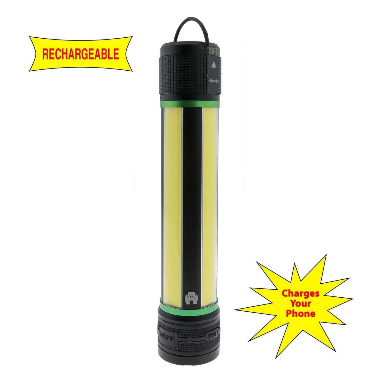 LitezAll 23047 Kodiak Rechargeable Kuadrant 2000 Lumen COB LED Lantern