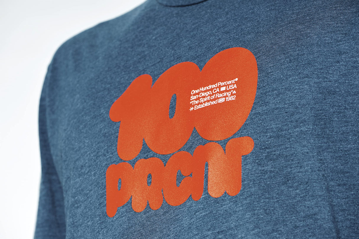 100 Percent - 100% Donut Tee Dp Sea Hthr Sm (20000-00065)