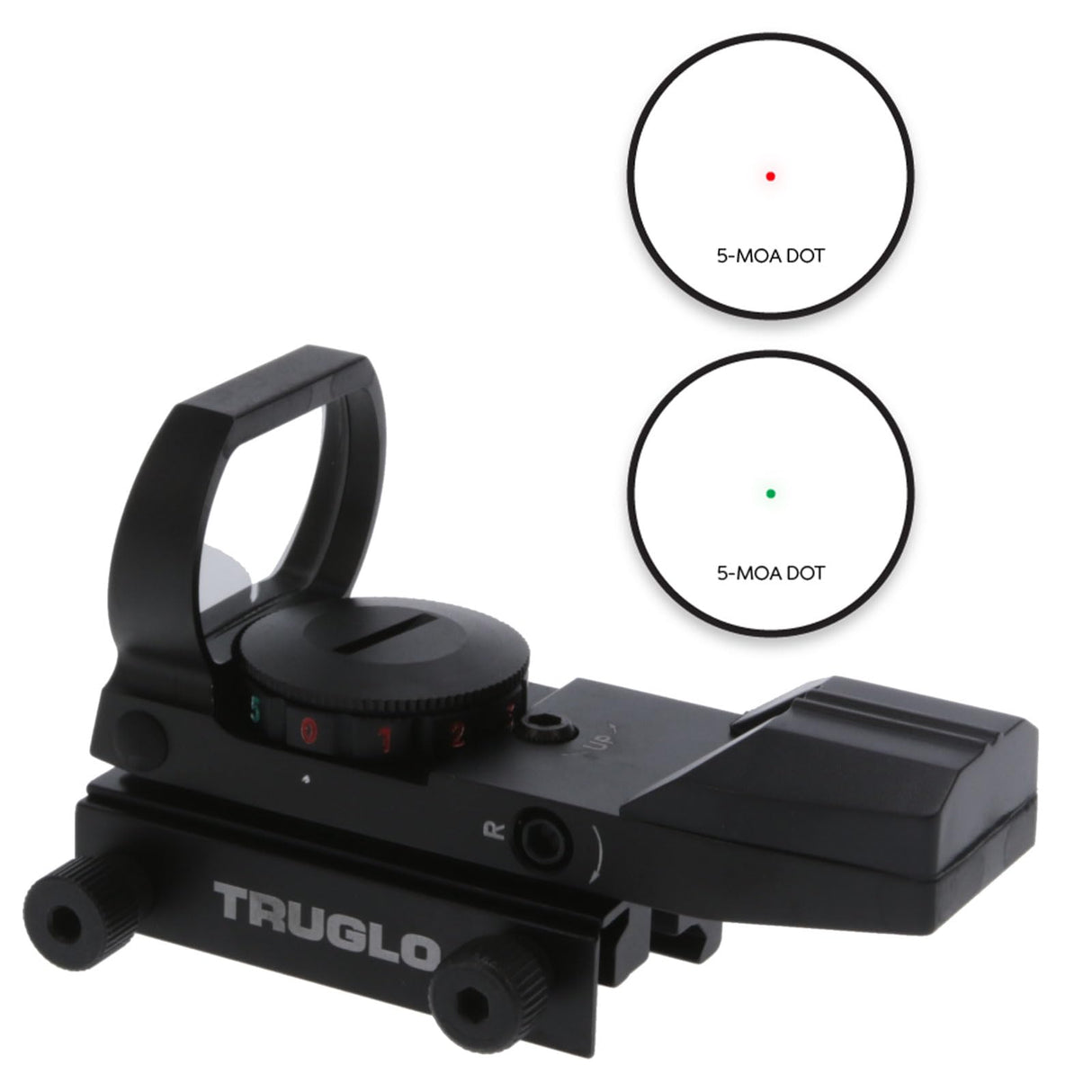 Truglo TG8370B Open Red-Dot Sight Dual-Color -Black, 1x34mm